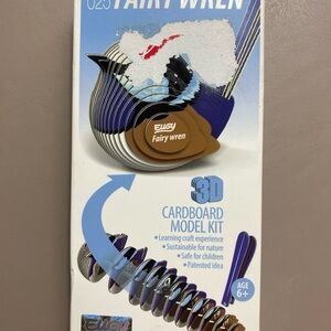 Fairy Wren 3D Cardboard Model Kit